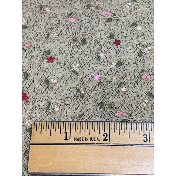 Vintage Floral Cotton Fabric 1/2 Yard 44" Wide Material Quilting Sewing & Crafts - Picture 3 of 6